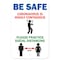 Signmission Public Safety Sign-Be Safe Coronavirus Is Highly Contagious, Heavy-Gauge, 12" H, A-1218-25456 A-1218-25456 - alternate 1